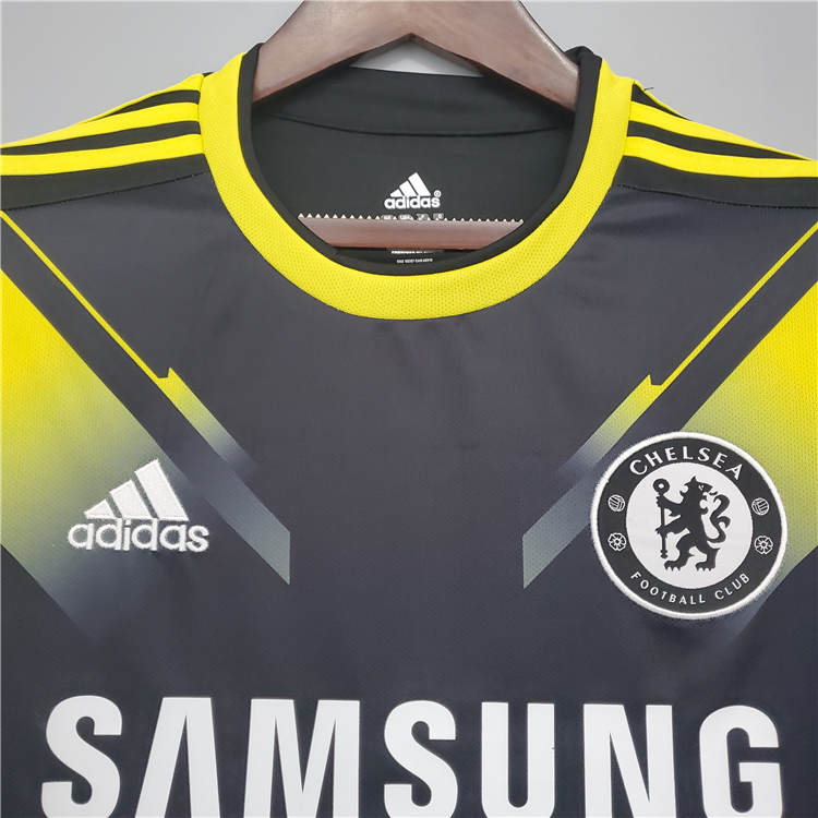Moisture Wicking 1213 CHELSEA RETRO THIRD BLACK SOCCER SHIRT JERSEY