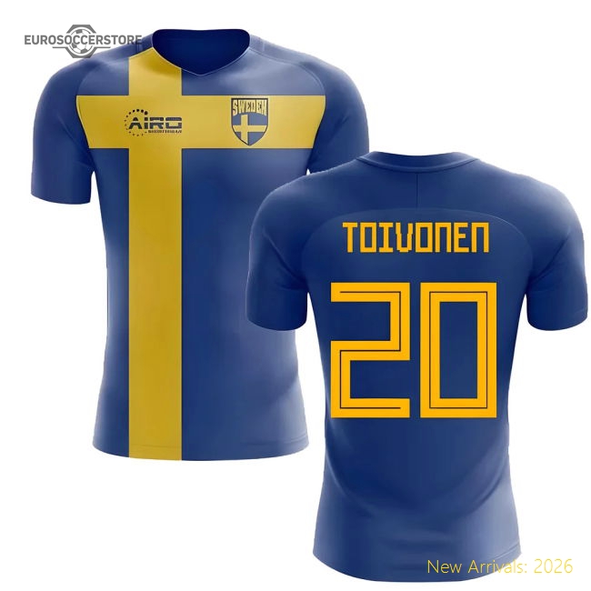 Sweden Flag Concept Football 2025-2026 Fan Edition Jersey