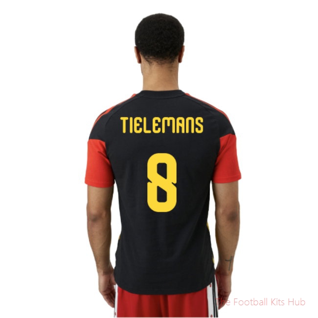 2026-2027 Belgium Training Tee (Black) (Tielemans 8)
