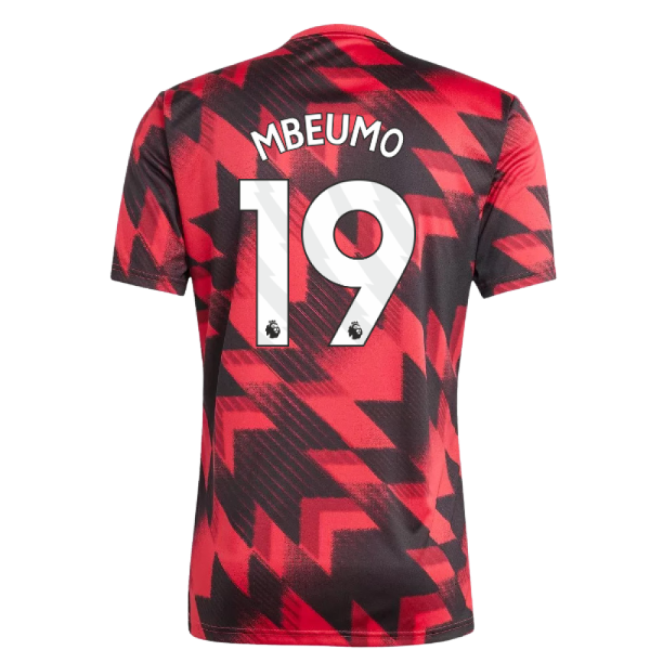 2025-2026 Man Utd Pre-Game Jersey (Red) (Mbeumo 19) Fan Edition