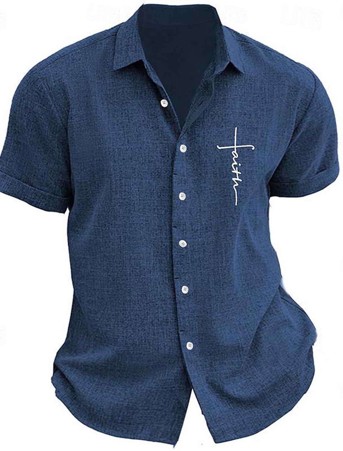 Men's Shirt Dress Plaid / Check Outdoor Casual Blue Green Khaki Gray