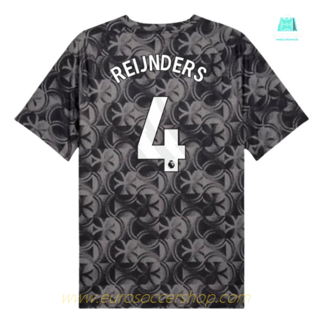 2025-2026 Man City Warm Up Jersey (Black) (Reijnders 4)