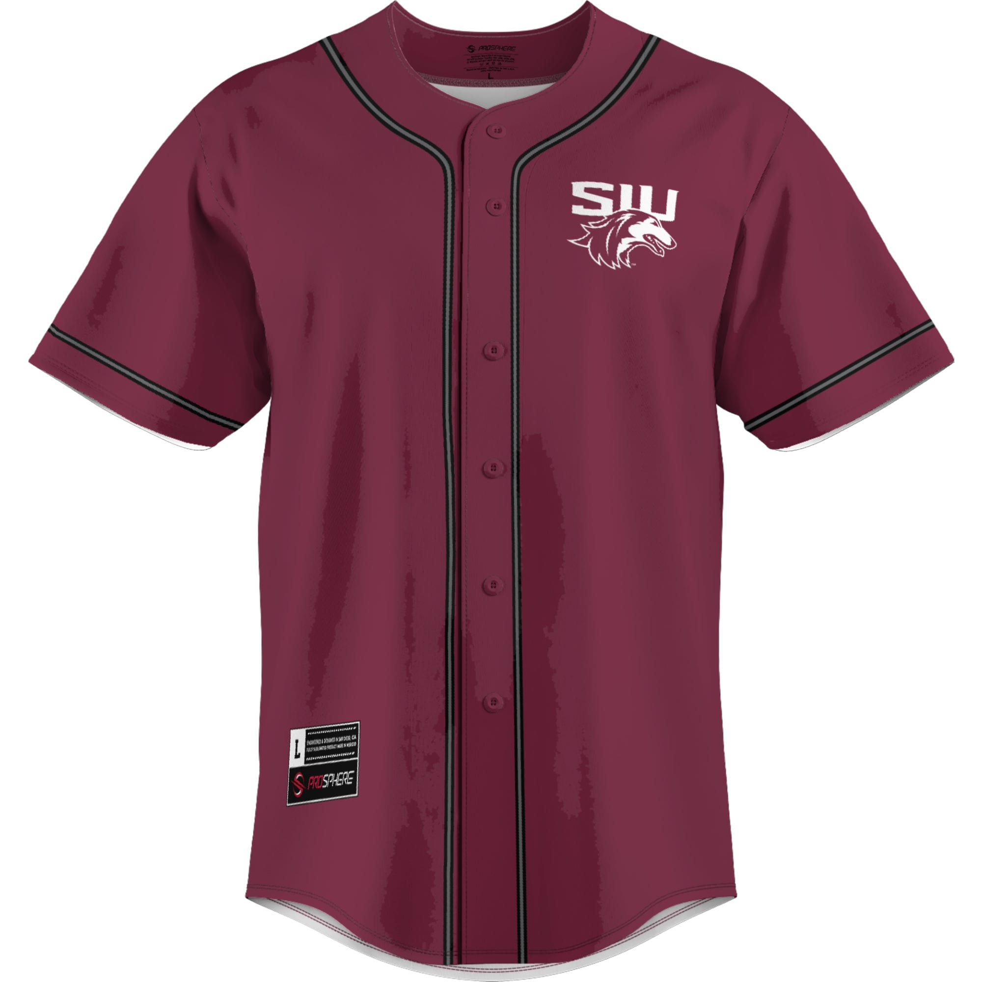 [NJP] Southern Illinois Salukis GameDay Greats Lightweight Baseball Jersey - Maroon