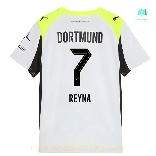 2025-2026 Borussia Dortmund Away Shirt (Kids) (Reyna 7)