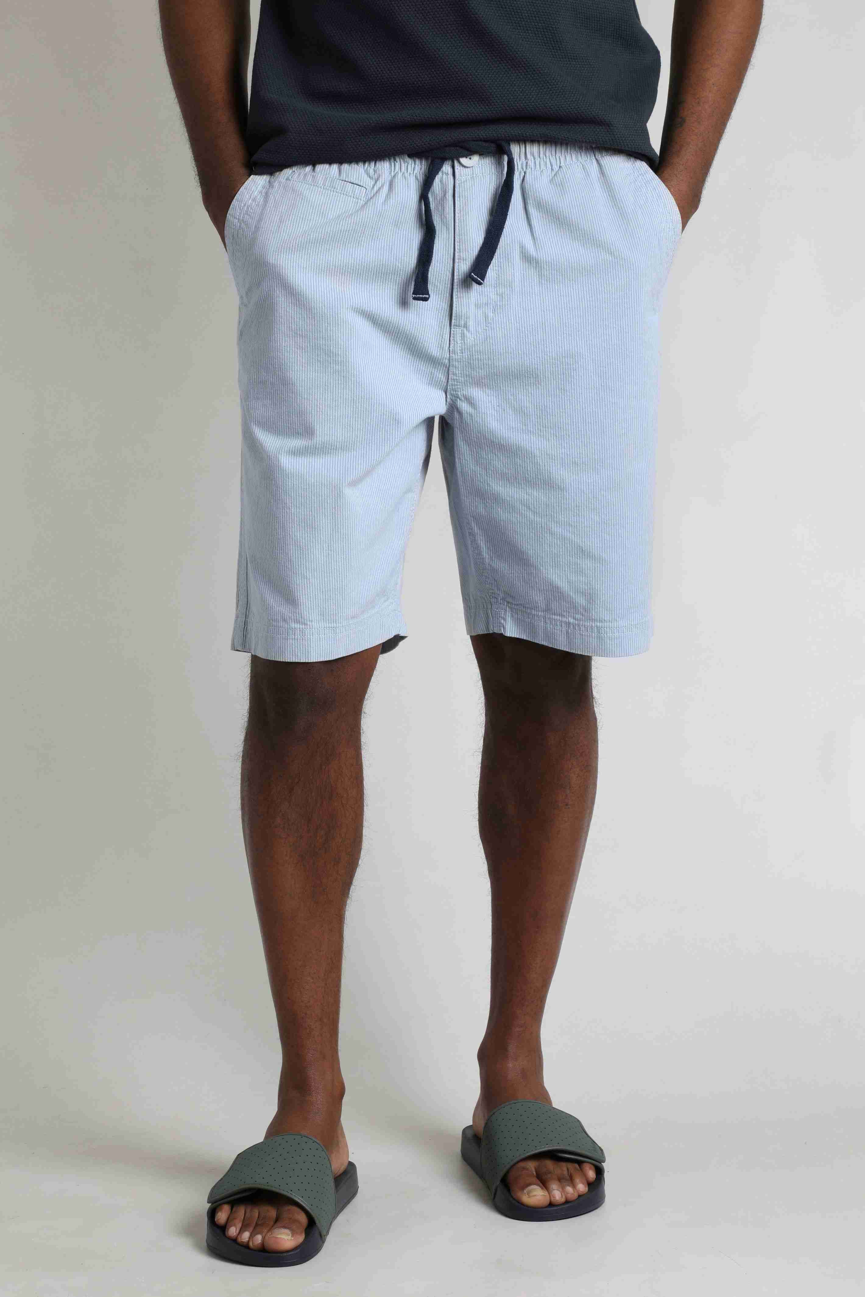 Dewey Stripe Shorts Ecru
