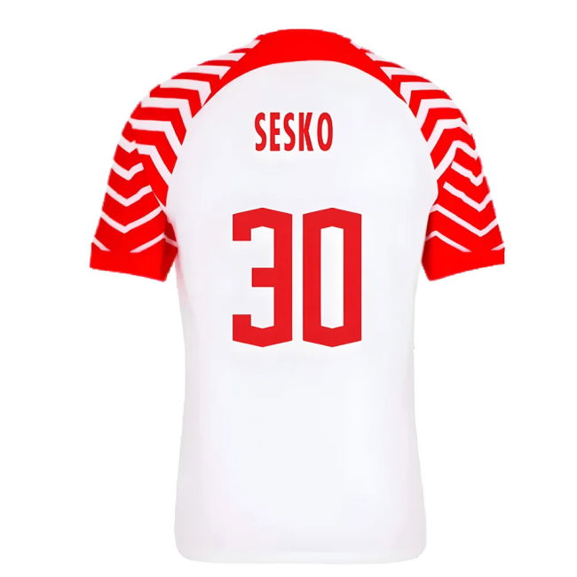 Red Bull Leipzig Official 2023-2024 Home Shirt (Sesko 30)