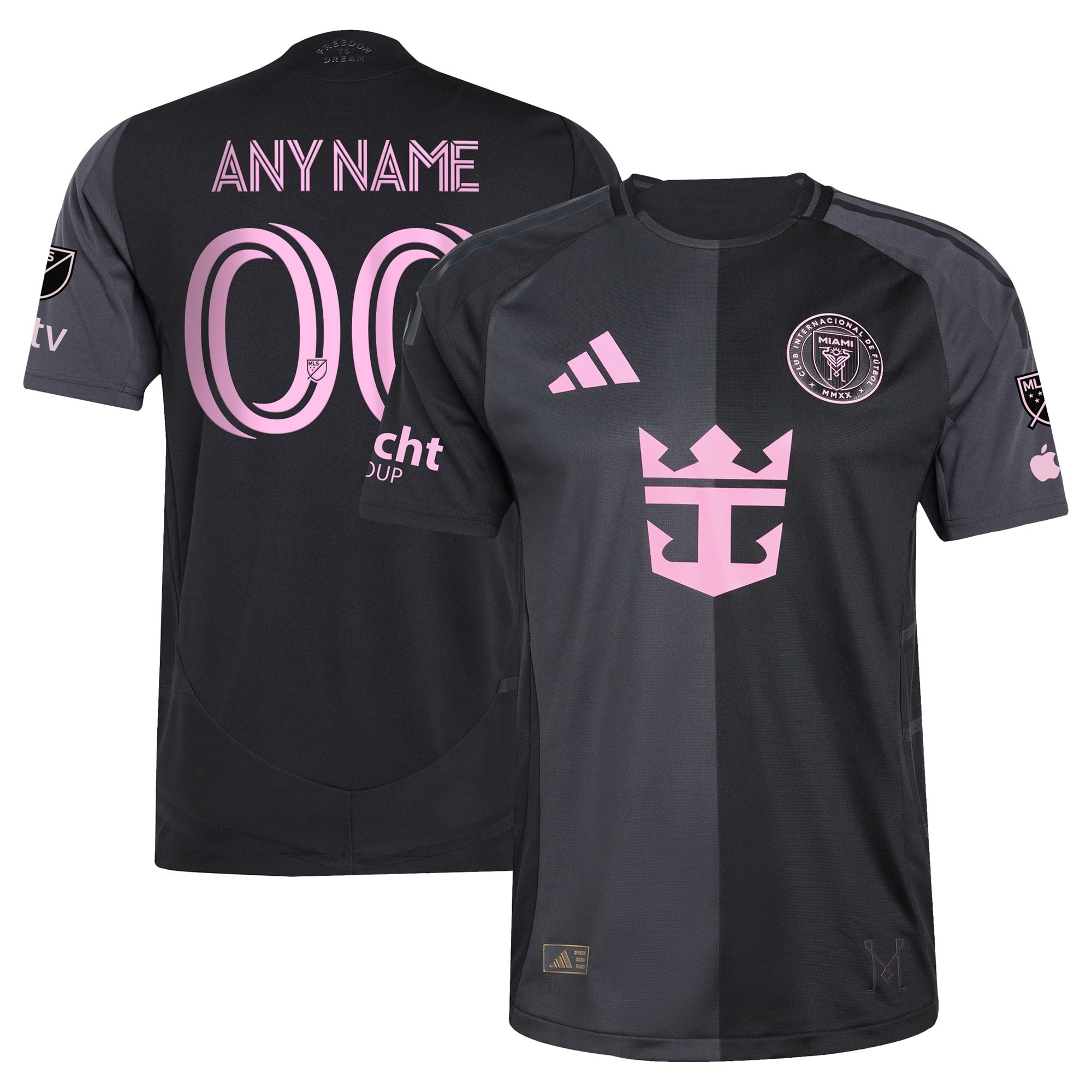 [SJH] Inter Miami CF 2025 The Fortitude Kit Authentic Custom Jersey - Black