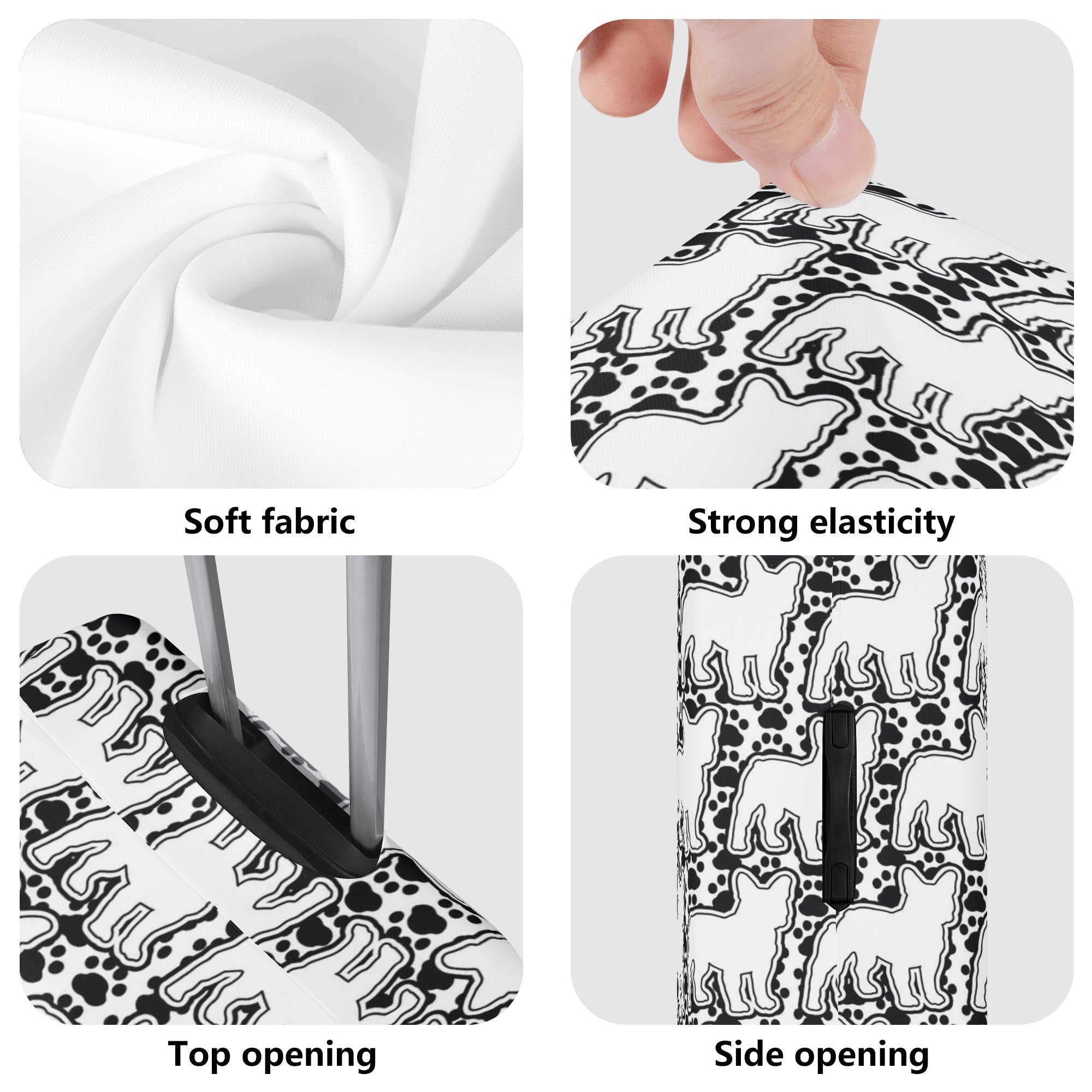 Rex - French Bulldog Luggage Cover Winter Wear | Non-slip Design