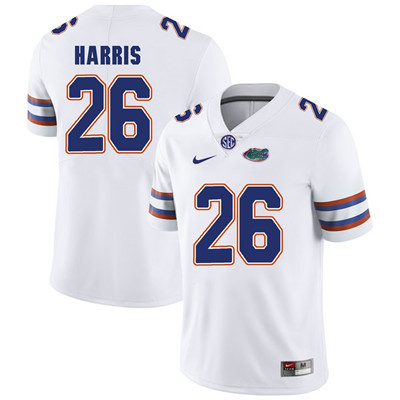 Men's None White 2024 high quality Marcell Harris #26 moisture