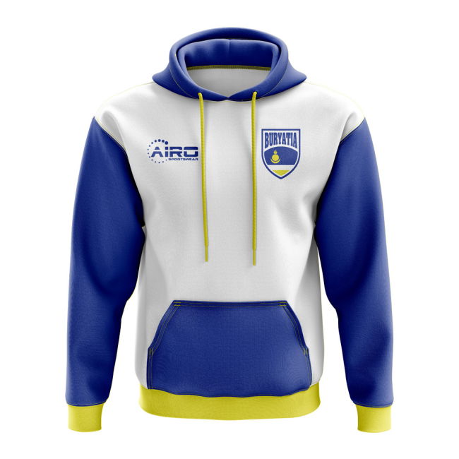 Premium Buryatia Concept Country Football Hoody (White)
