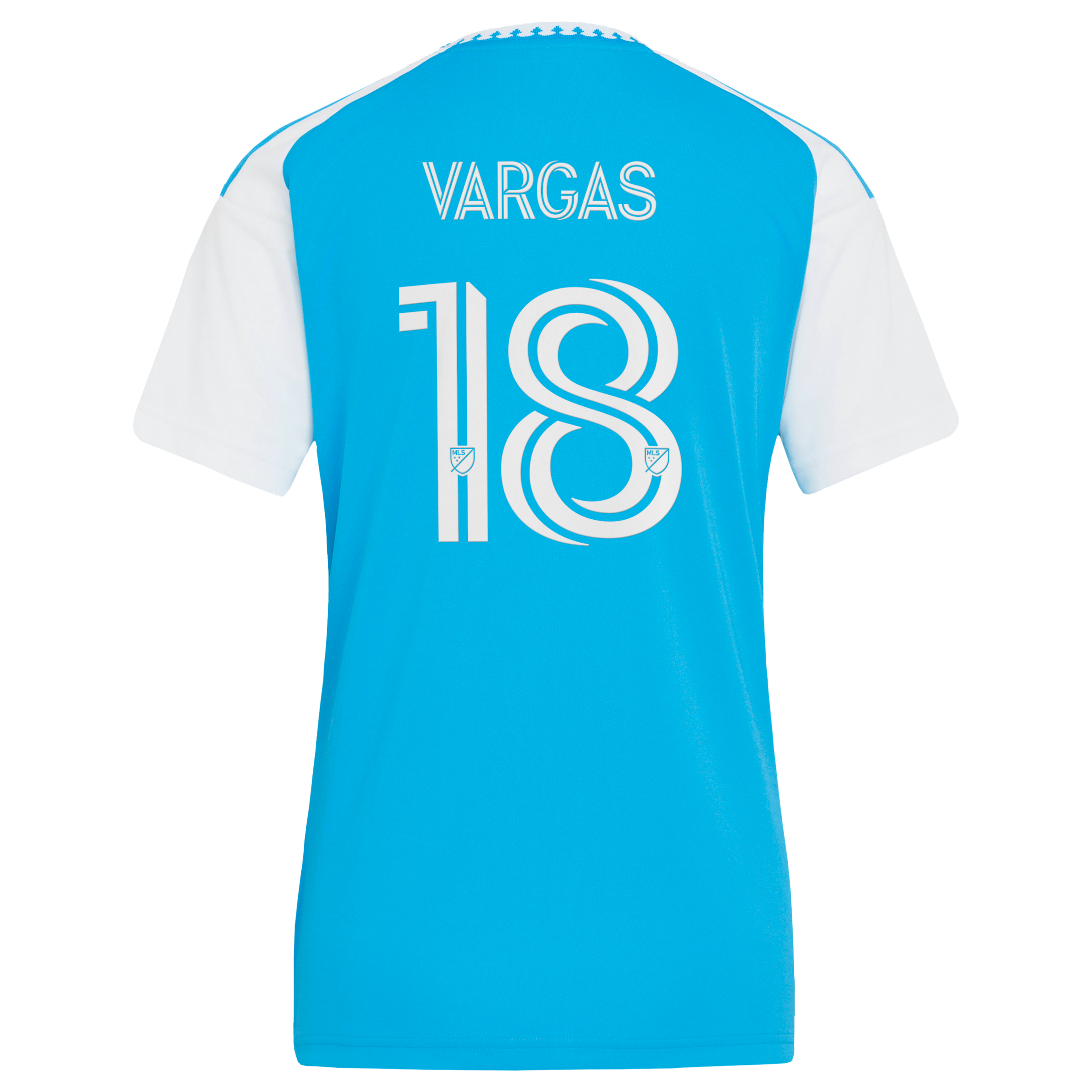 [JED] Kerwin Vargas Charlotte FC Women's 2026 Carolina Kit: Crowns Up Replica Jersey - Blue