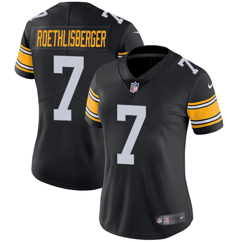 NFL P S Steelers #7 Ben Roethlisberger Black Limited Jersey - High ...