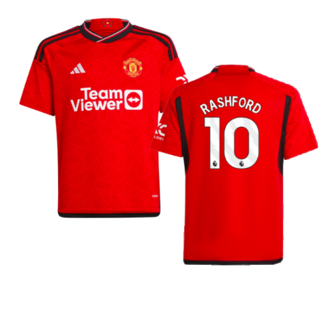 2023-2024 Man Utd Home Kit (Kids) (Rashford 10)
