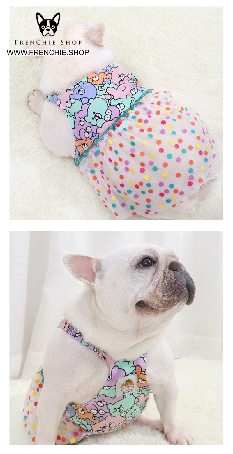 Premium High-Quality Lovely Skirt Frenchie Summer Dress (w316) as a Gift