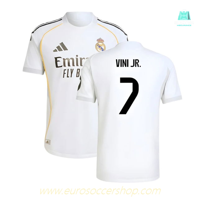 2025-2026 Real Madrid Authentic Home Shirt (Vini Jr. 7)