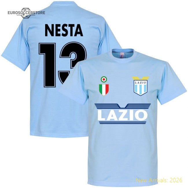 Authentic High-Quality Lazio Nesta 13 Team T-Shirt - Sky