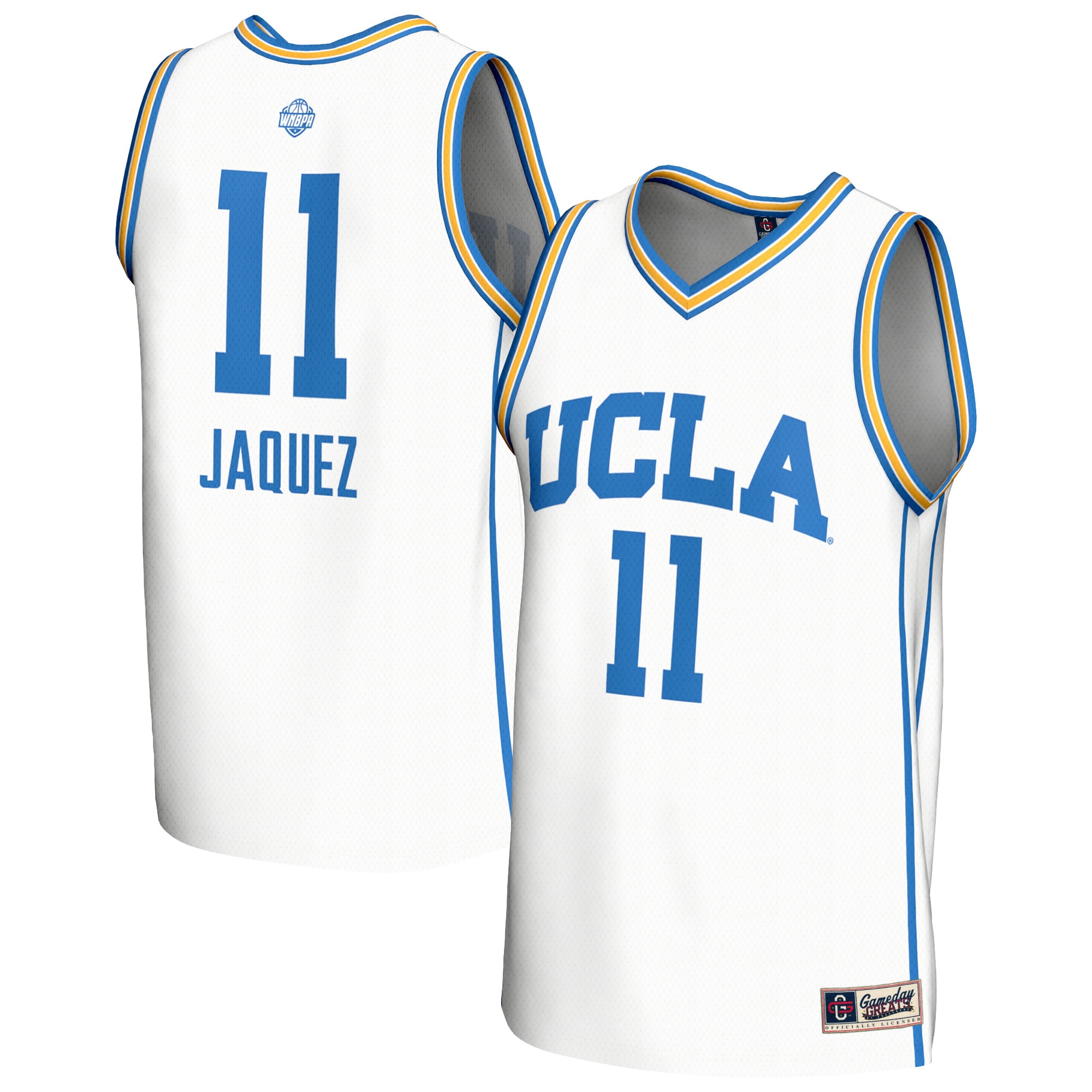 [NJP] Gabby Jaquez UCLA Bruins GameDay Greats Youth Lightweight Collegiate Women's Basketball Fashion Jersey - White