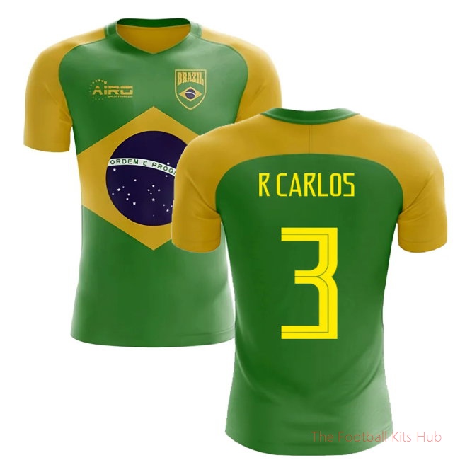 2025-2026 Brazil Flag Concept Football Shirt (R Carlos 3)
