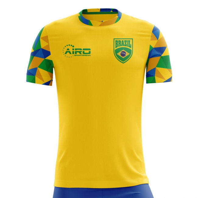 2025-2026 Brazil Home Concept Football Shirt (Ronaldo 9) - Kids
