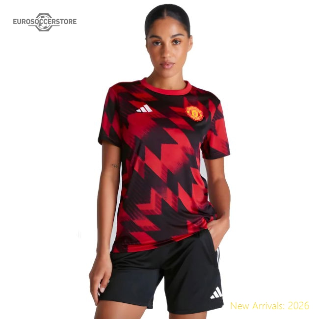 2025-2026 Man Utd Pre-Match Shirt (Red) - Womens