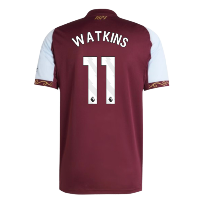 Supporter Grade Aston Villa Home Supporter Kit (Adults) (Watkins 11)