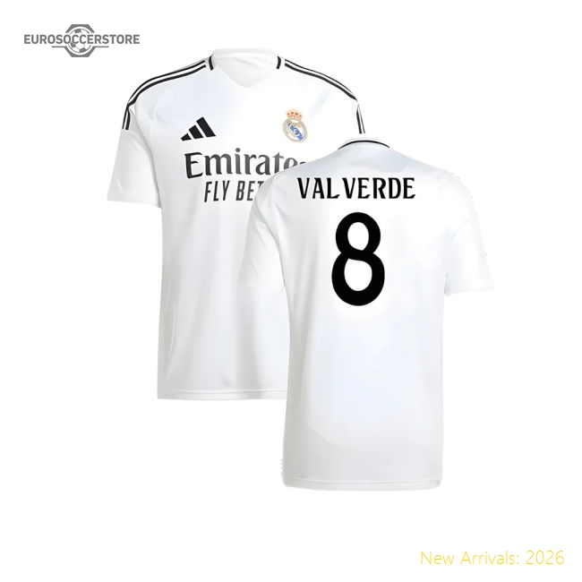 Top-tier Home Real Madrid Valverde Jersey 2024-2025 Breathable
