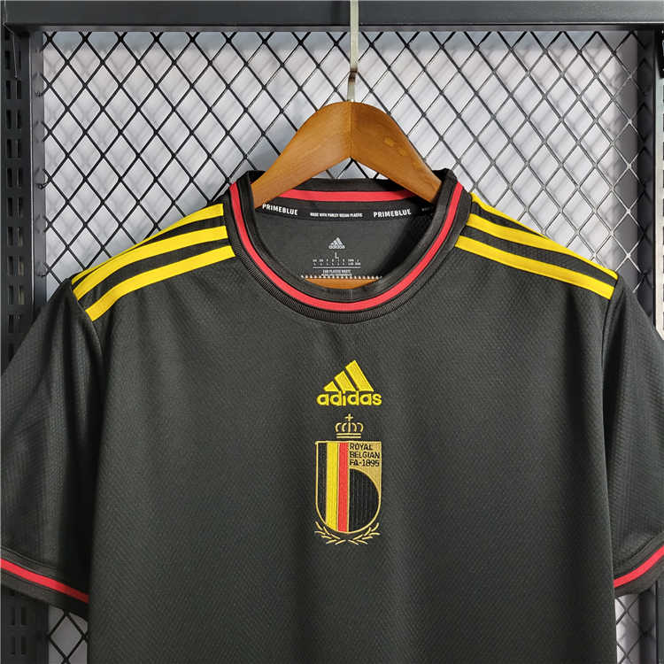 Match Quality 2022 Belgium Away Black Soccer Shirt Soccer Jersey