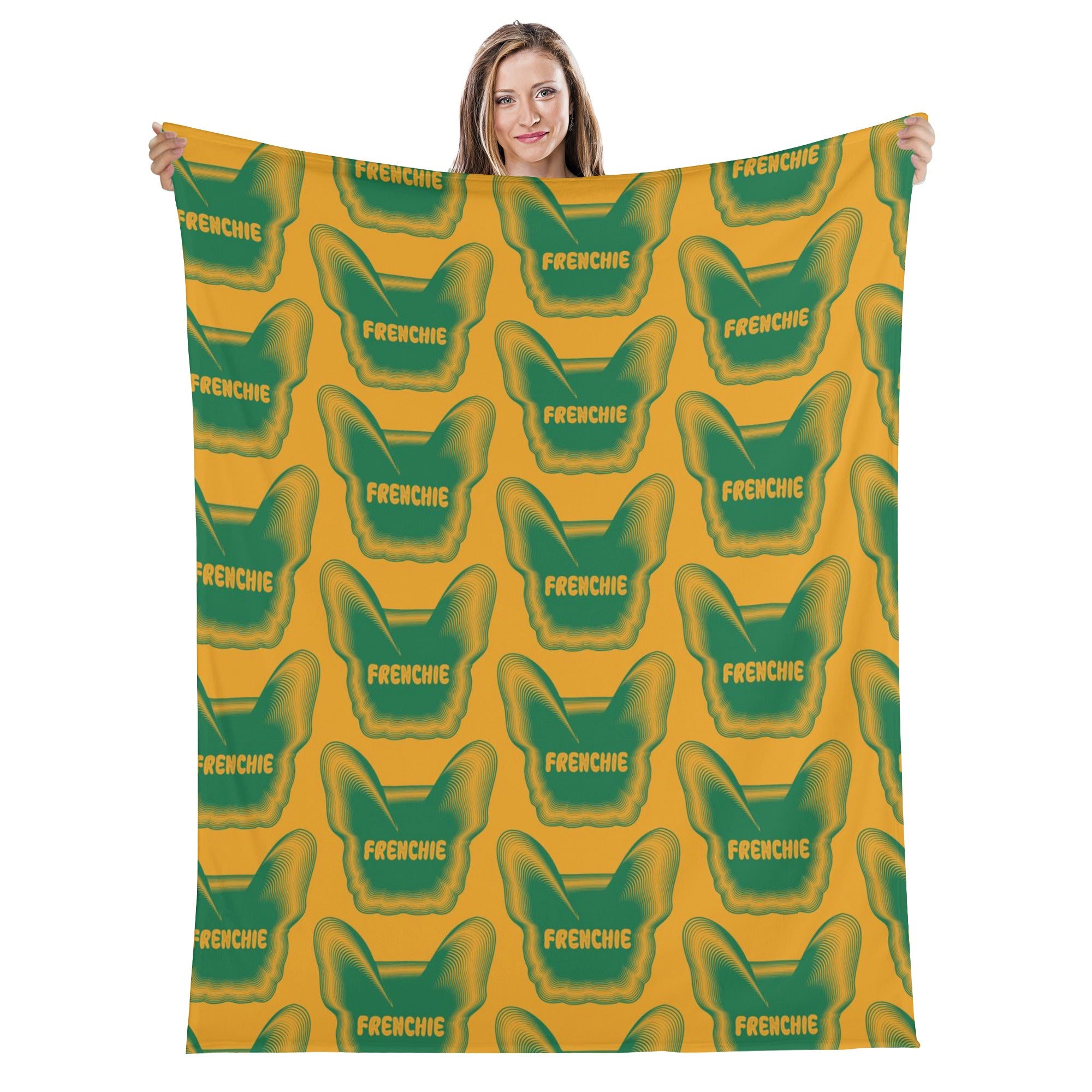 Frenchie-Fan Minimal-Aesthetic Lily - Blanket for Street Style Premium