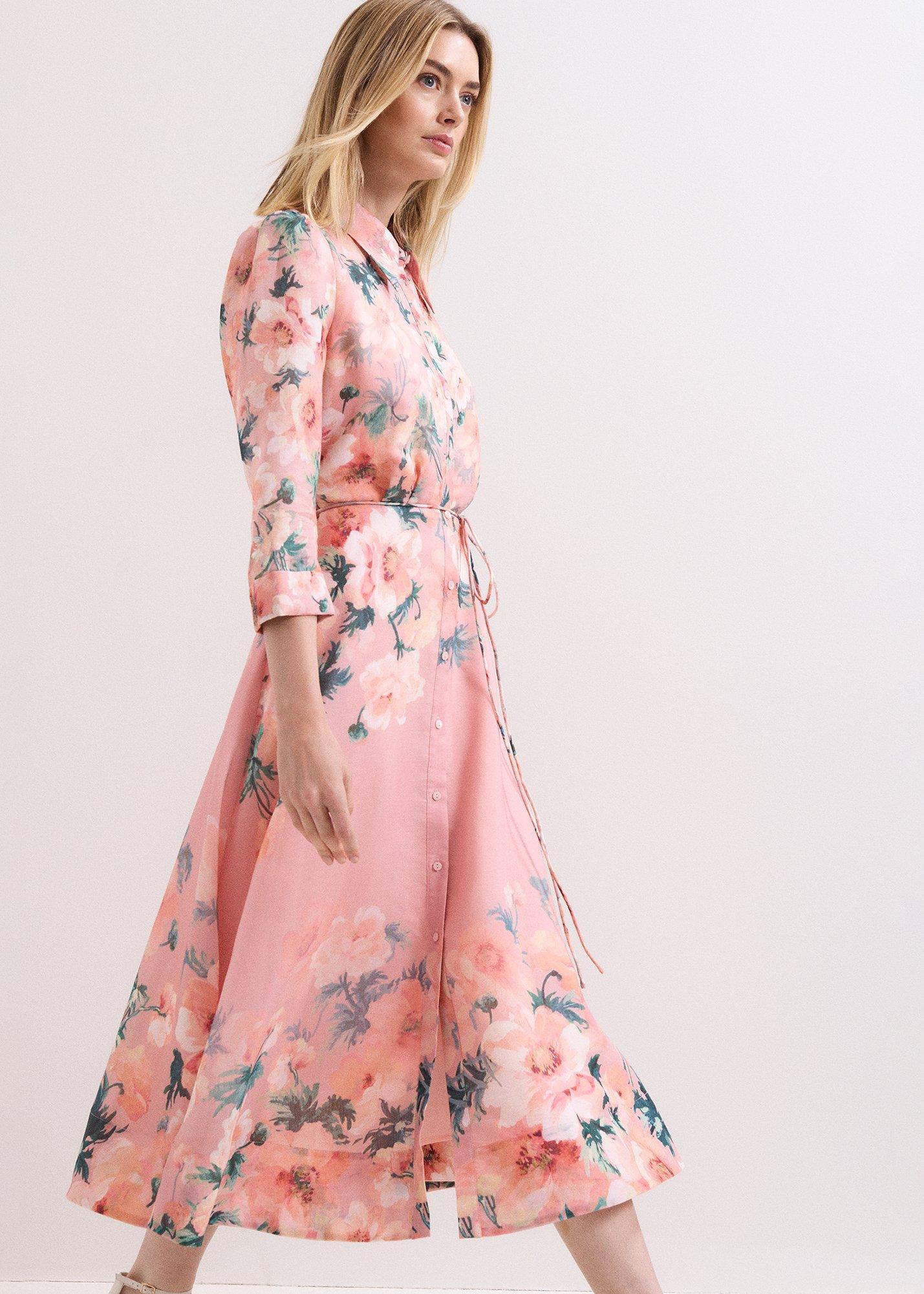Petite Anabella Floral Shirt Dress
