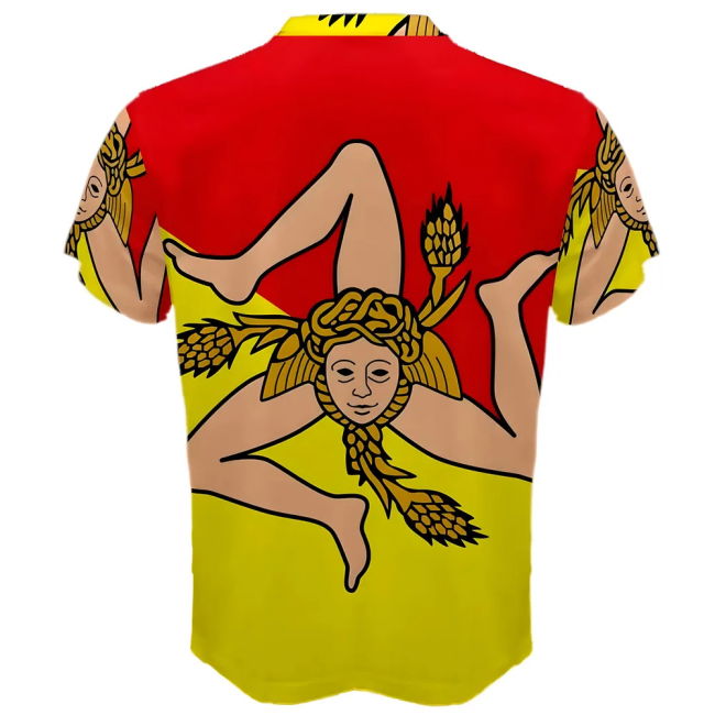Sicily Coat Of Arms Sublimated Sports Jersey Performance