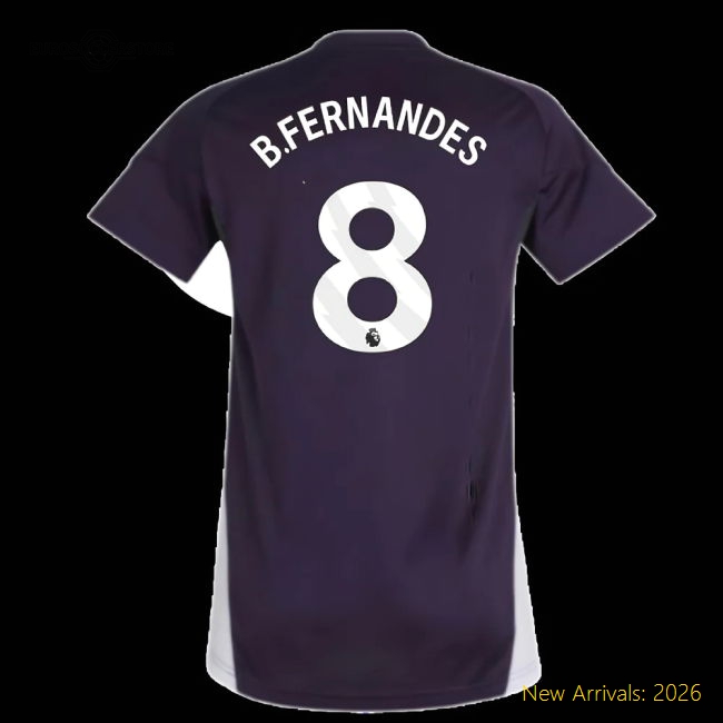 2025-2026 Man Utd Training Jersey (Aurora Plum) - Womens (B.Fernandes 8)