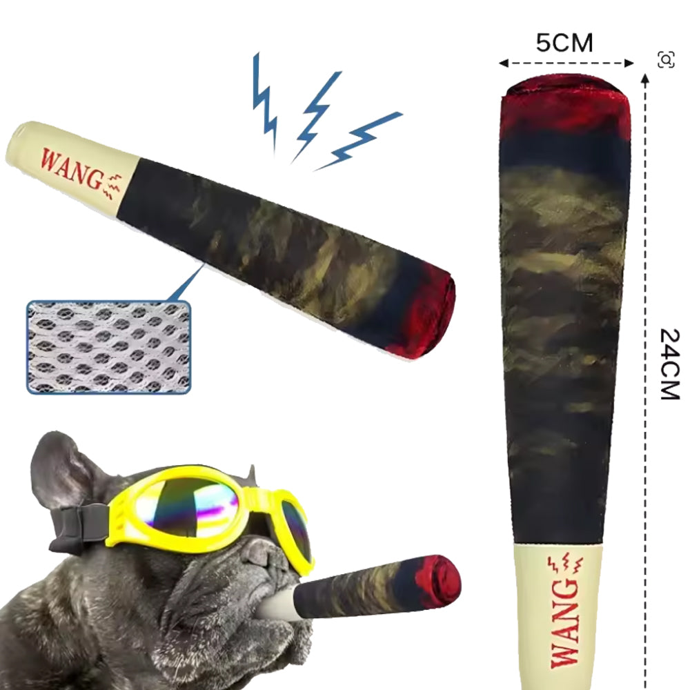 Cigar Toy – Interactive Squeaky Plush Chew Toy Pet Gear | Safe For Paws