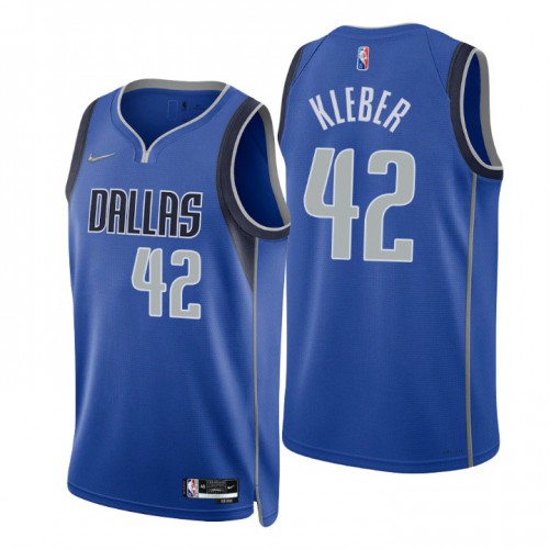 Blue Nike Dallas Mavericks #42 Mavericks Jersey - Durable Fabric