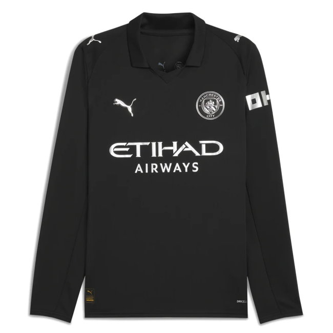 2025-2026 Man City Long Sleeve Away Shirt (Fowler 8)