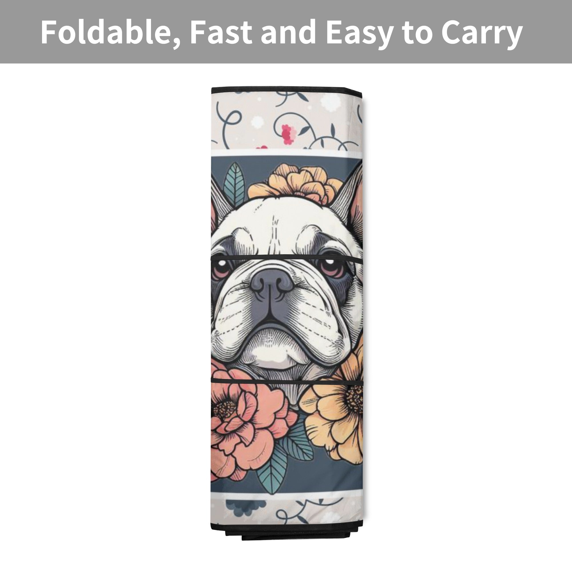 Bulldog Soot - French Bulldog Car Auto Sun Shade Summer Wear