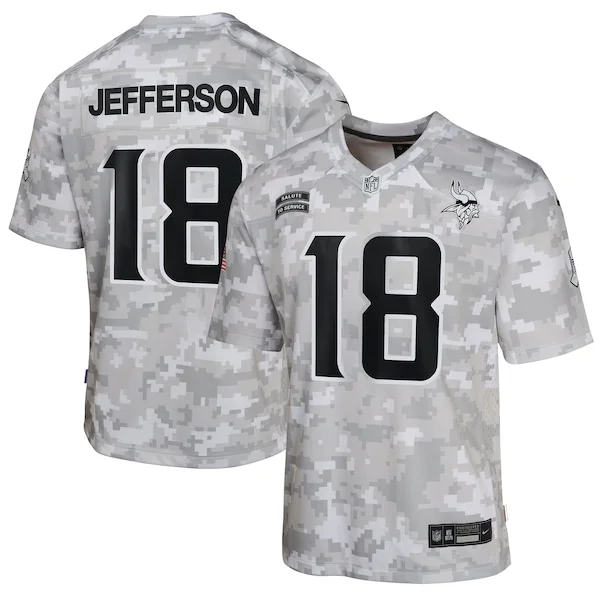 None Justin Jefferson Game Jersey - Camo | NFL Player Jersey