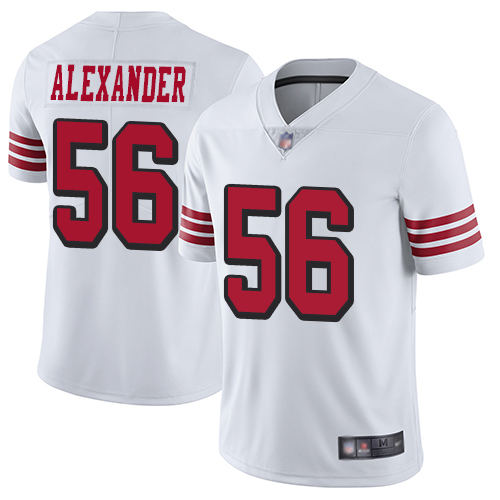 Authentic SF 49ers NFL #56 Kwon Alexander Limited White Jersey