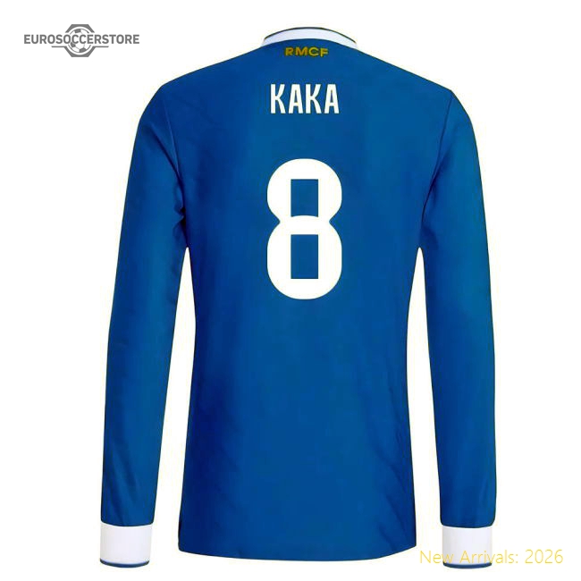 Best-Selling 2025-2026 Real Madrid Authentic Long Sleeve Third Shirt (Kaka