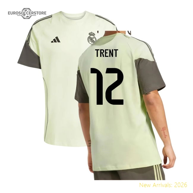 Trending 2025-2026 Real Madrid Training Tee (Almost Lime) (Trent 12)