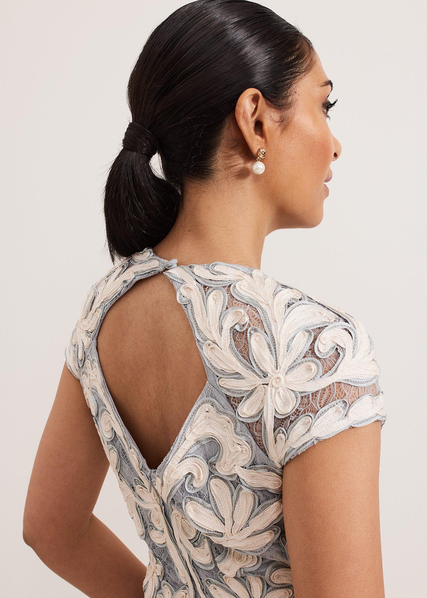 Petite Karima Tapework Midi Dress
