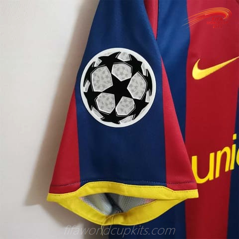 Barcelona 10-11 Home UCL Final Football Kit