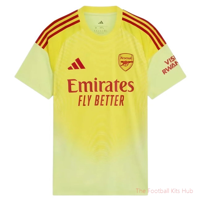 Club Arsenal Home 2025-2026 Goalkeeper Shirt (Your Name)