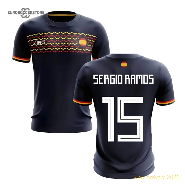 2025-2026 Spain Away Concept Football Shirt (Sergio Ramos 15)