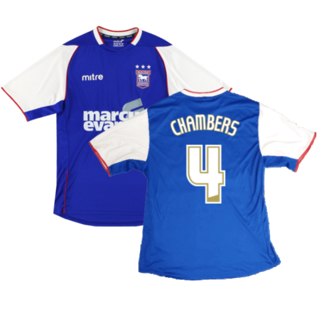 Passionate Ipswich Home Shirt Excellent Xxl Chambers #4 Pro Series...