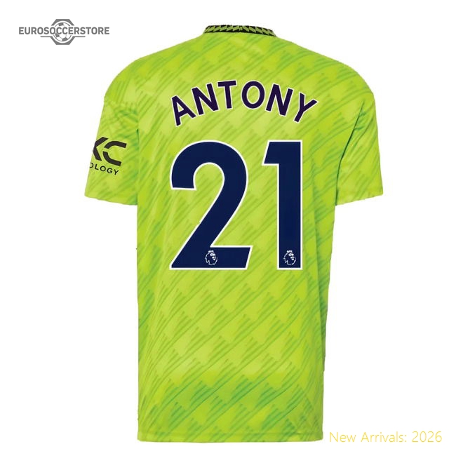 Premium 2022-2023 Man Utd Third Shirt (antony 21) - Excellent Value