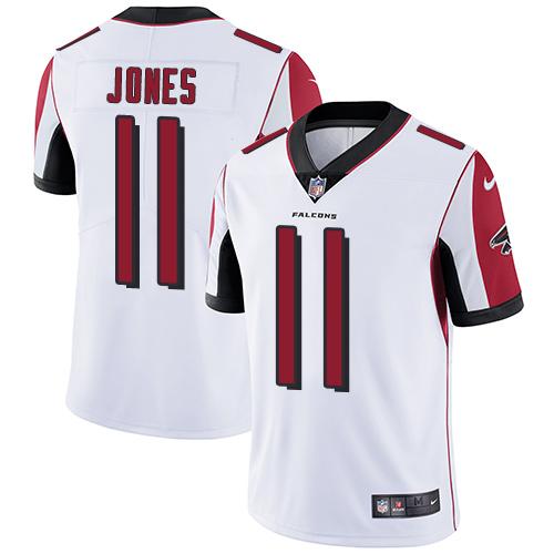 Official NFL Atlanta Falcons #11 Julio Jones White Limi-v3
