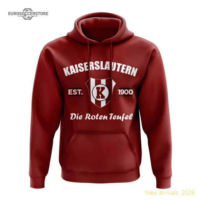 Authentic Premium Kaiserslautern Established Hoody (Maroon)
