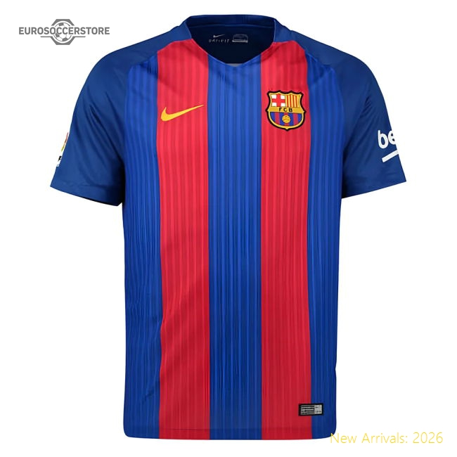 Barcelona Home Match Jersey Lightweight Lightweight Breathable
