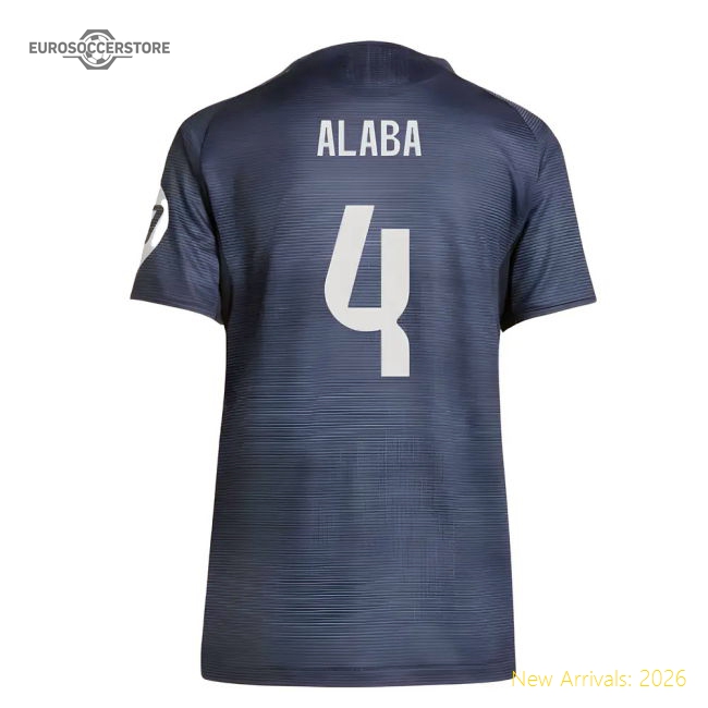 2025-2026 Madrid Real Madrid Away Kit Shirt (Ladies) (Alaba 4)