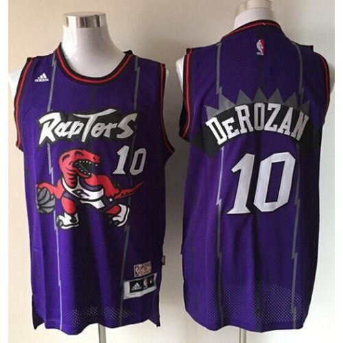 Toronto Raptors #10 DeMar DeRozan Purple Throwback Youth Stitched NBA Jersey Youth